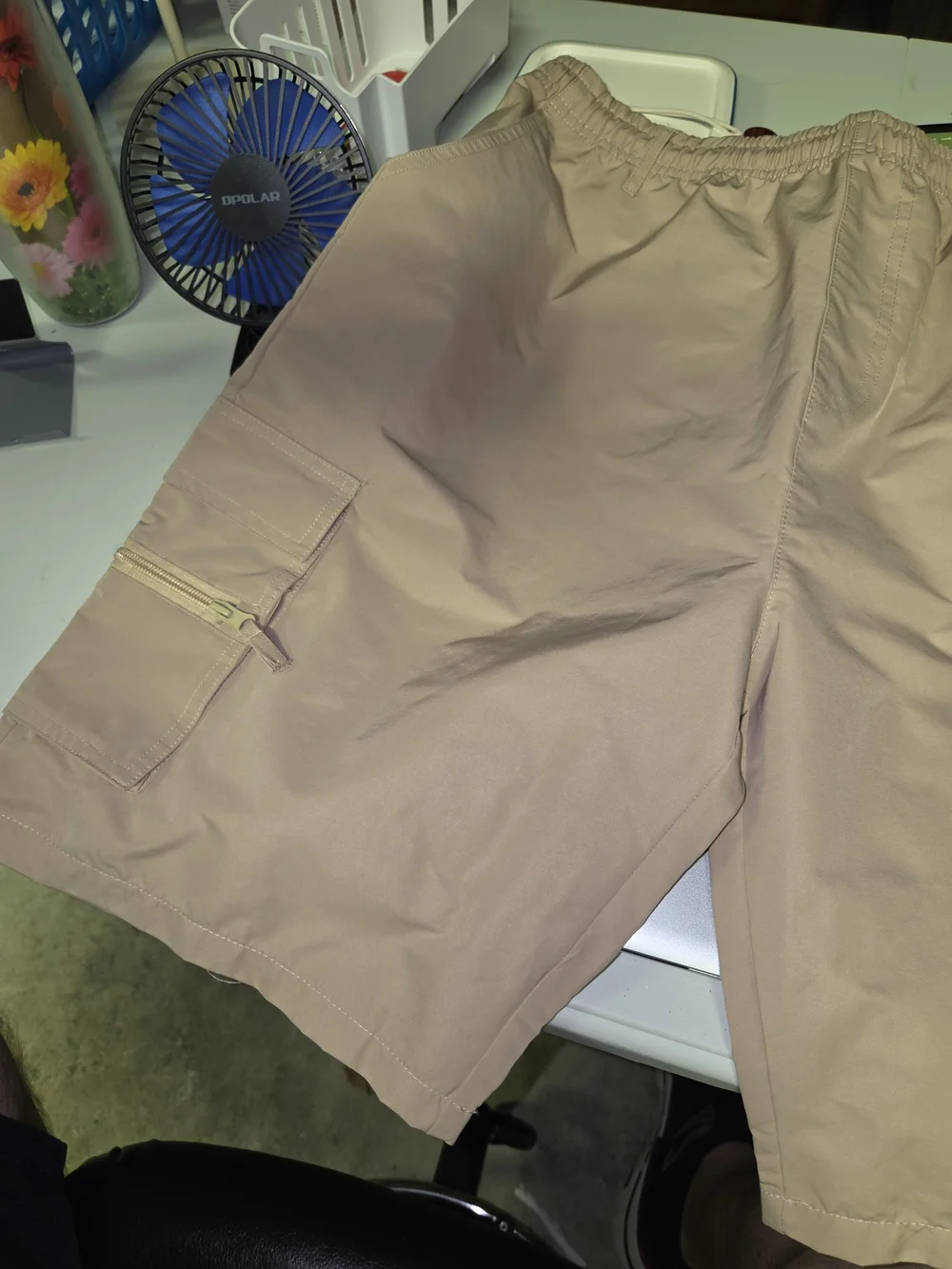 Carhartt Men’s Beige Cargo Shorts - Relaxed Fit